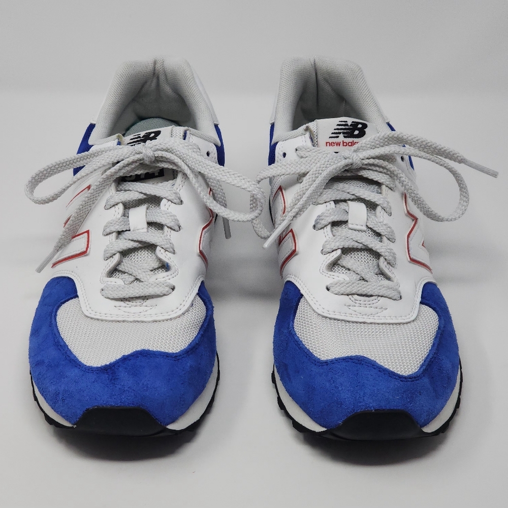 Men's New Balance 574 Red, White, and Blue Casual Retro Athletic Shoe - Picture 3 of 14